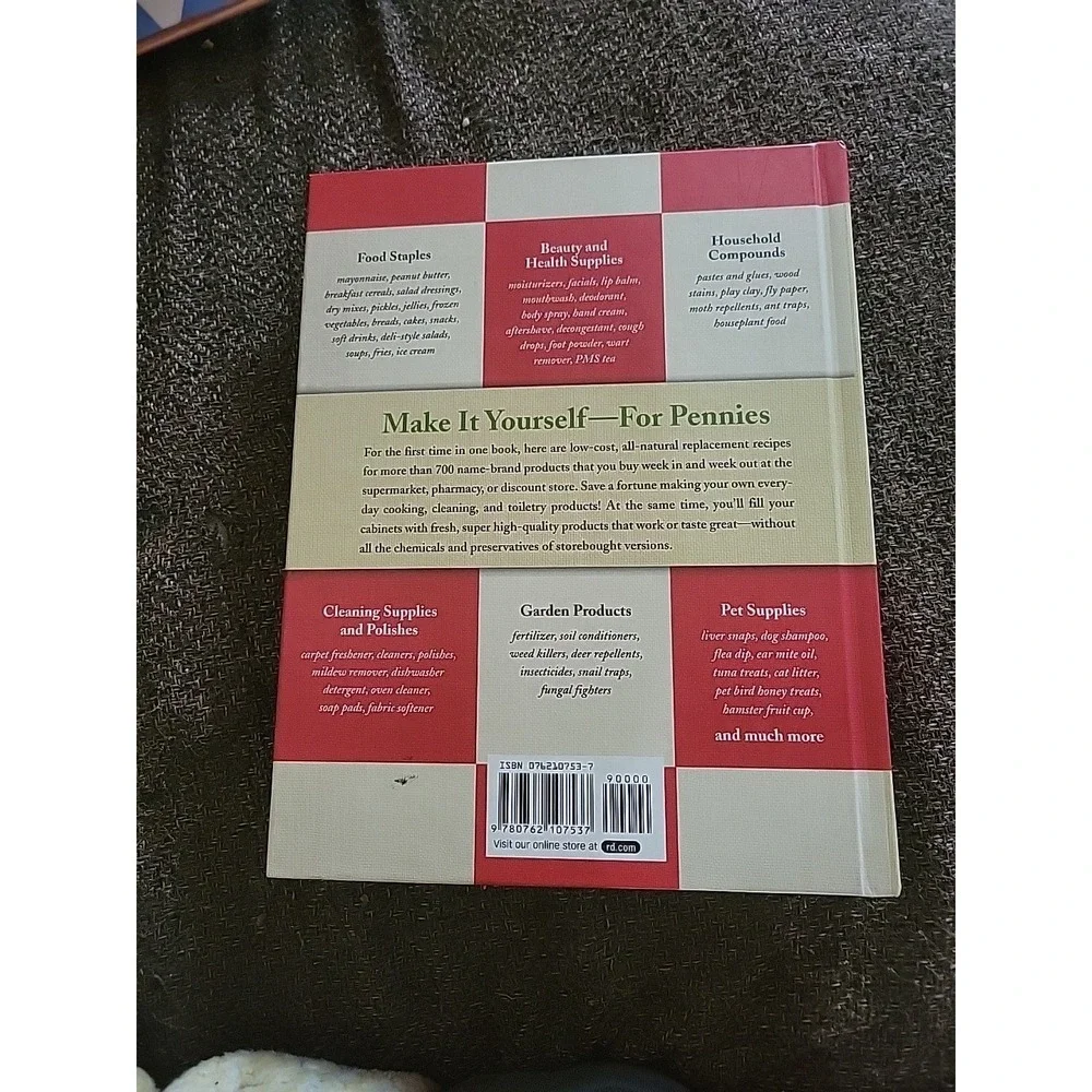 DIY Readers‎ Digest Homemade 2007 How to Make Everyday Products pantry Cleaning